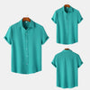 Men's Simple Casual Solid Color Shirt Top