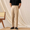 New Men's Belt Skinny Casual Suit Pants