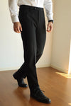 Men's Slim Fit Elastic Straight Commuter Trousers