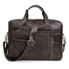 Simple Casual Men's Real-leather Handbag