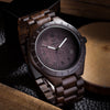 Wooden quartz watch