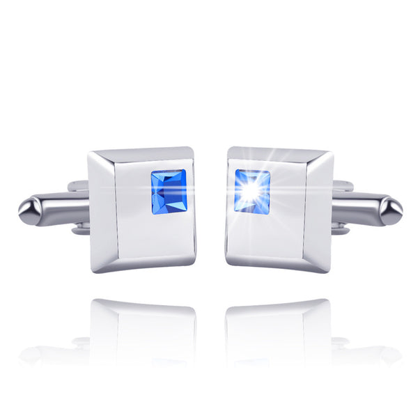 Alloy Spot Drill Fashion Men's Square Cufflinks