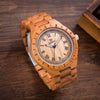 Wooden quartz watch