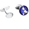 Men's World Map French Cuff Nail Shirt Cufflinks