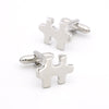 Pictogram Series Silver Puzzle Cufflinks