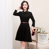 Spring Korean Style Suit Collar Dress High-End White-Collar Professional Formal Wear Women