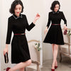 Spring Korean Style Suit Collar Dress High-End White-Collar Professional Formal Wear Women