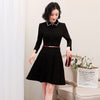 Spring Korean Style Suit Collar Dress High-End White-Collar Professional Formal Wear Women