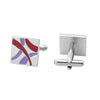 Square Color Drip Glaze Business Shirt Cufflinks