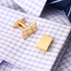 Plain Metal Rectangular Cufflinks High Quality Cufflinks