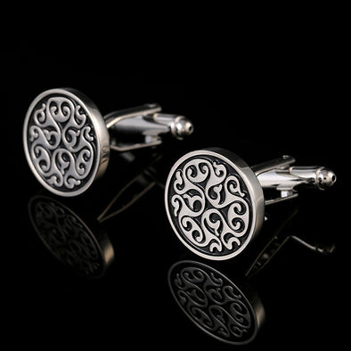 European And American Palace Pattern Cufflinks Cuff Nails Men's French Shirt Buttons