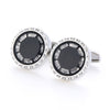 Round Inset French Formal Shirt Cufflinks