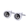 Round Multi-Faceted Satellite Diamond Crystal Cufflinks Men And Women French Cufflinks