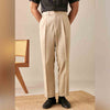 New Men's Belt Skinny Casual Suit Pants