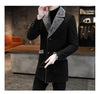 Fur And Leather Overcoat Male