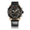 Men Sport Watches Men's Leather Digital Army Military Watch