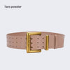 Three Button Waist Belt With Personalized Decorative Needle Buckle