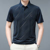 Lapel Ice Silk Polo Shirt Men's Business Plus Size