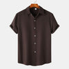 Men's Simple Casual Solid Color Shirt Top