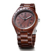 Wooden quartz watch