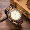 Wooden quartz watch