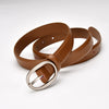 Women's Winter Jeans Strap Pant Belt Decoration Thin Belt Cowhide Black South Korea Simple