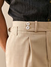 New Men's Belt Skinny Casual Suit Pants