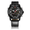 Men Sport Watches Men's Leather Digital Army Military Watch