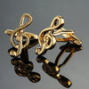 Brass Music Series Musical Instrument Note Cufflinks