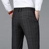 Men's Casual Business Plaid Trousers