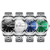 Double Calendar Luminous Waterproof Steel Belt Positive  Watch