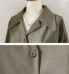 Vintage Hong Kong Dark Khaki Suit Collar Shirt