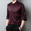 Fashion Personality Plaid Top Men's Lapel Long Shirt