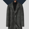 Men's Fashion Plaid Double-sided Woolen Coat