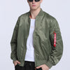 Men's Sports Casual Stand Collar Air Force MA1 Pilot Jacket Men's Baseball Jersey