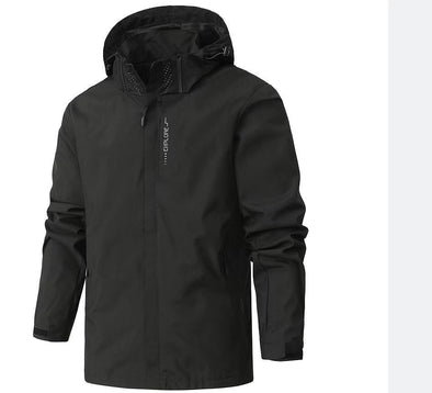 Mountaineering Outdoor Shell Leisure Sports Windbreaker Hooded Jacket