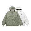 Double-sided Lambswool Sandwich Hooded Cotton Jacket