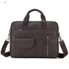 Simple Casual Men's Real-leather Handbag