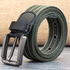 Men's Pin Buckle Polyester Woven Pants Canvas Belt