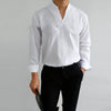 Stand Collar Solid Color Regular Men's Shirt Four Seasons Universal