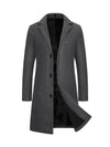 Men's Woolen Coat Slim-fit Mid-length Trench Coat