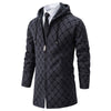 Men's Mid-length Sweater Fashion Casual Hooded Coat