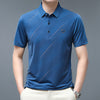 Lapel Ice Silk Polo Shirt Men's Business Plus Size