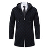 Men's Mid-length Sweater Fashion Casual Hooded Coat