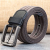 Men's Pin Buckle Polyester Woven Pants Canvas Belt