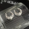 Full Diamond Ring Ear Clip Earrings For Women