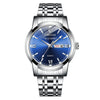 Double Calendar Luminous Waterproof Steel Belt Positive  Watch