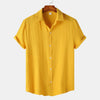 Men's Simple Casual Solid Color Shirt Top