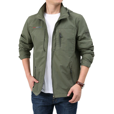 Shell Jacket Men's Casual Fashion Spring And Autumn Outdoor Loose