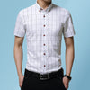 Men's Casual Short Sleeve Plaid Shirt